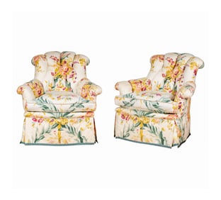 A Pair of Brunschwig et Fils Armchairs
