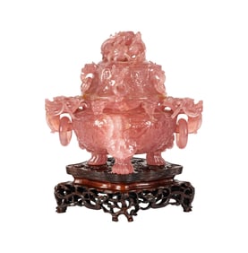 A Chinese Carved Stone Censer