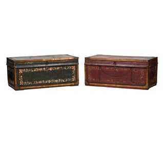 Two Chinese Export Trunks