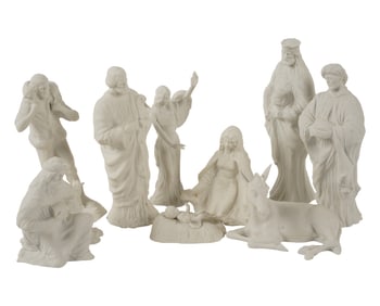 A Boehm Porcelain First Noel Nativity Scene