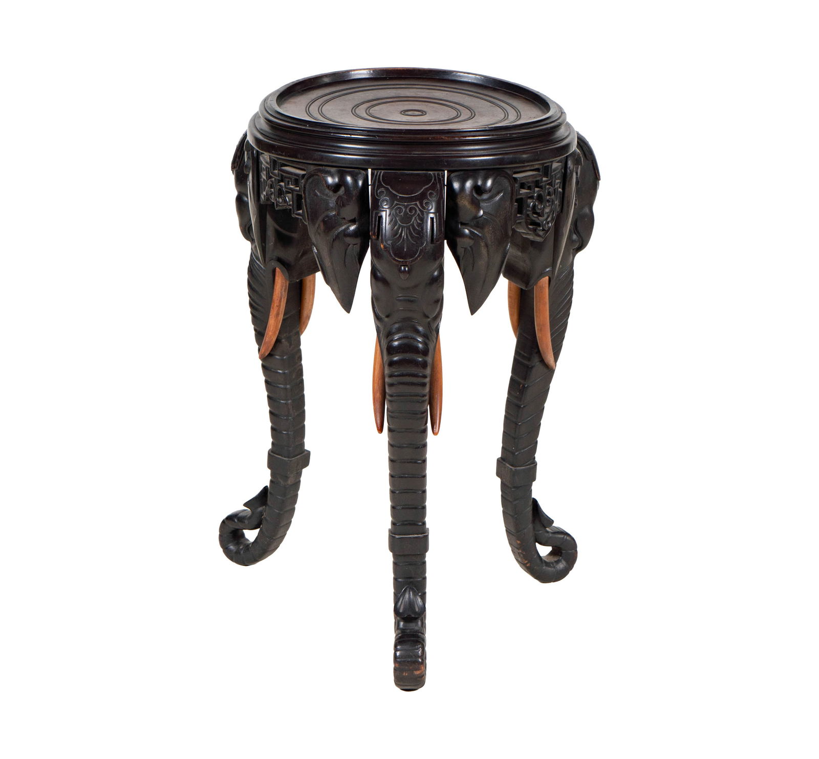 An Indian Carved Wood Tabouret (1 of 10)
