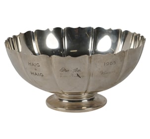 An American Sterling Golf Trophy Bowl