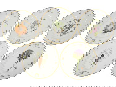 Five Anna Weatherley Porcelain Dinner Plates