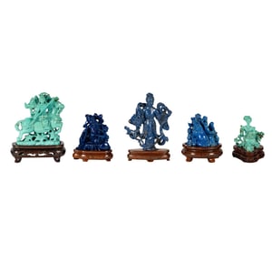 Five Chinese Stone Carvings