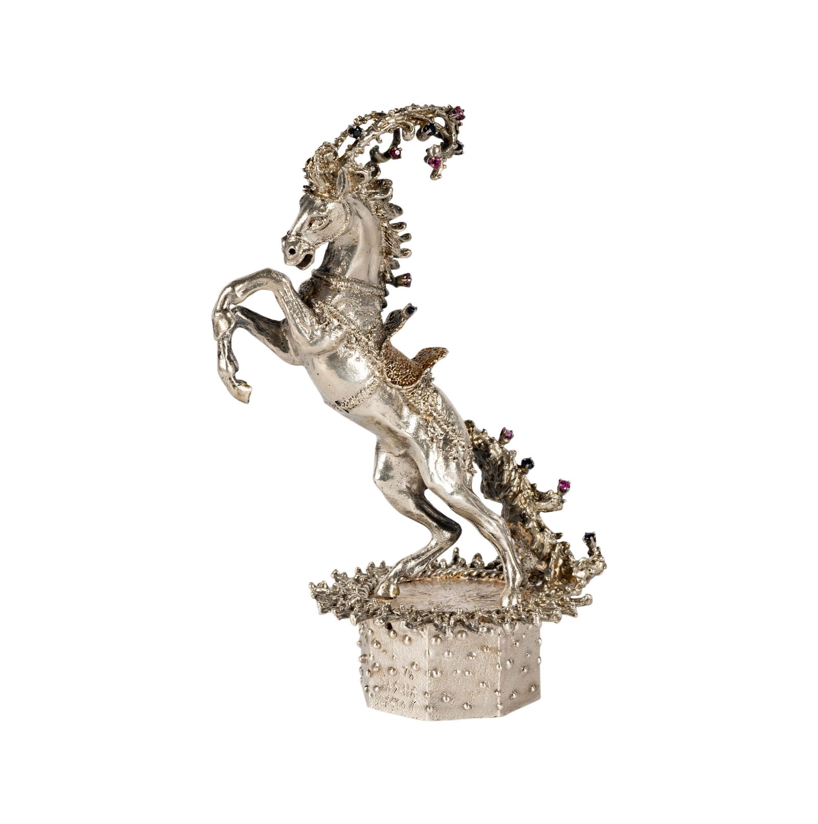 Sascha Brastoff, 1918-1993, A Sapphire-Mounted Silver Horse (1 of 11)