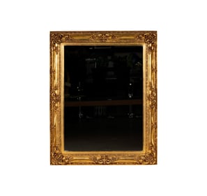 A Rectangular Carved Giltwood Mirror