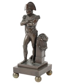 A Patinated Bronze Figure of Napoleon