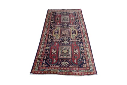 A Caucasian Lenkoran Rug 4'4" x 9'6"