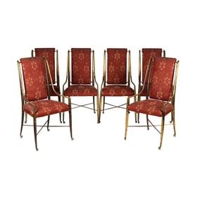 Weiman Warren Lloyd for Mastercraft: Six Imperial Dining Chairs