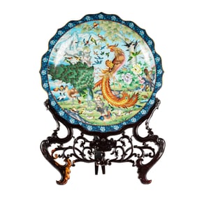 A Chinese Cloisonne Charger