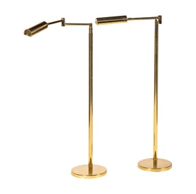 A Pair of Brass Bridge Lamps