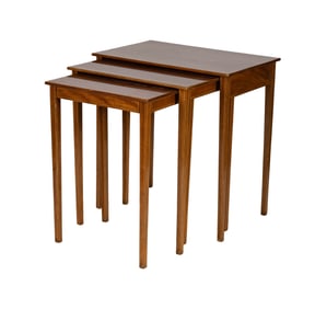 A Set of Three Mahogany Nesting Tables