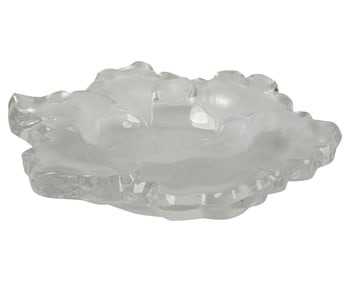 A Lalique Capucines Glass Center Bowl