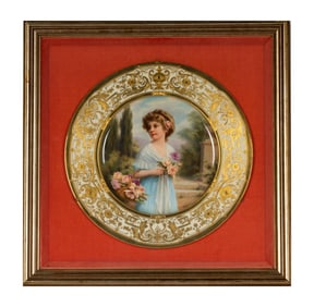 A Berlin (KPM) Porcelain Cabinet Plate Signed Wagner