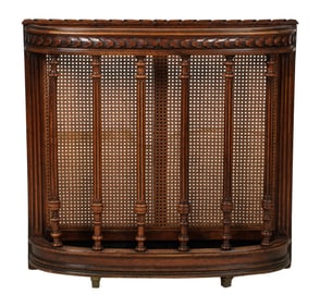 A Caned Oak Umbrella Stand