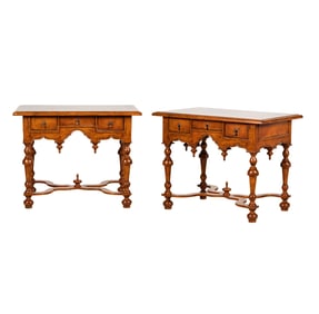 A Pair of William and Mary-Style Lowboys
