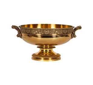 An Edward VIII Sterling Vermeil Center Bowl