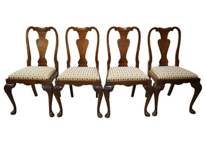 A Set of Four Queen Anne-Style Dining Chairs