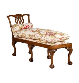 A Chippendale-Style Chaise Longue