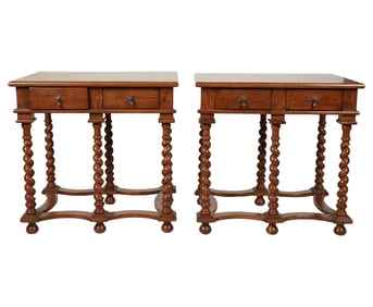 A Pair of Louis XIII-Style End Tables
