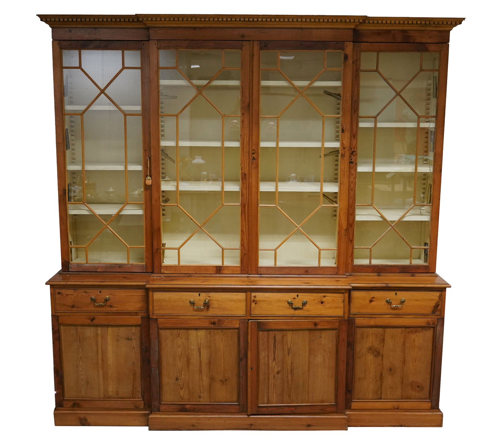 A Pine Breakfront Cabinet (1 of 12)