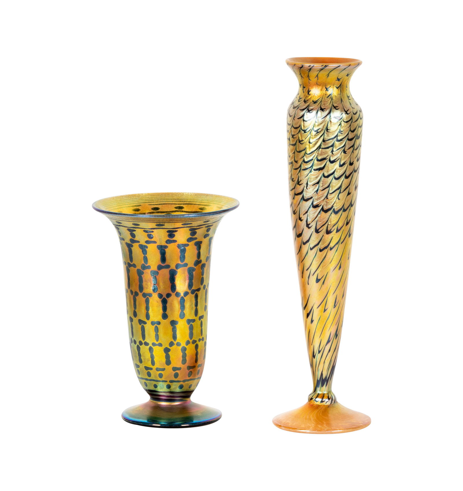 Two Lundberg Studios Art Glass Vases (1 of 13)