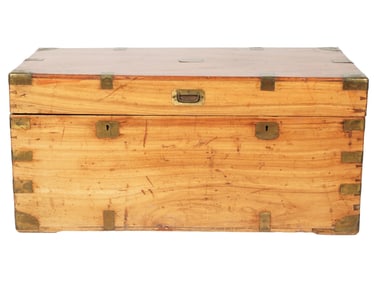 A Brass-Mounted Campaign Trunk