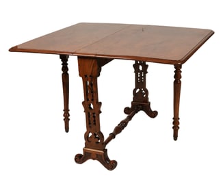 A Victorian Burlwood Gateleg Table