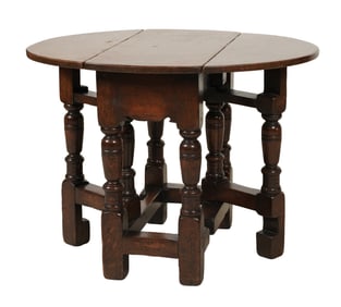 A Georgian-Style Oak Gateleg Table