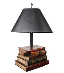 A Book Motif Table Lamp