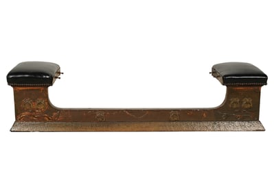An English Arts and Crafts Copper-Clad Fire Fender