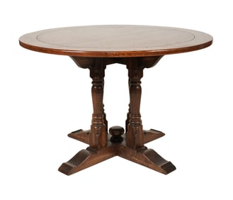 A Jacobean Revival-Style Oak Center Table
