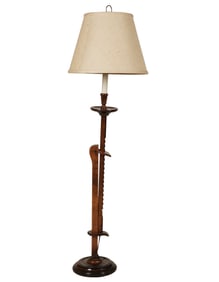A Ratchet Floor Lamp