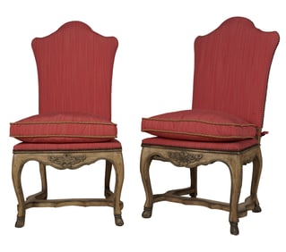 A Pair of Regence-Style Painted Chairs