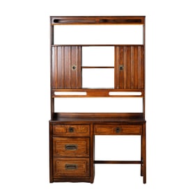 A Campaign-Style Desk / Cabinet