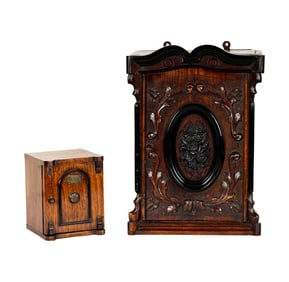 Two Antique Tabletop Cabinets