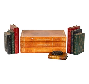 A Group of Faux Book Table Articles