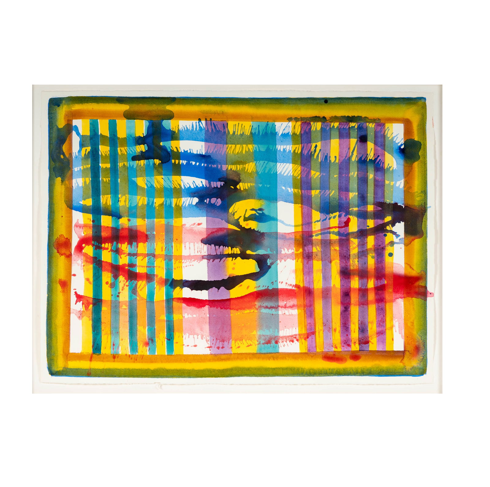 Don Bachardy, B. 1934, Annie Proulx 26 April 2002 III: watercolor on paper titled to label verso Sheet: 22 x 30 in. (55.9 x 76.2 cm.) Frame: 25 1/4 x 33 in. (64.1 x 83.8 cm.) Provenance: From the Estate of Rachel Rosenthal (1926?2015), pioneering performa