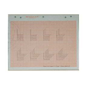 Channa Horwitz, 1932-2013, Playin with 8 Numbers