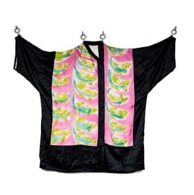 Linda Sibio, Painted Bespoke Caftan, Performance-Worn by Rachel Rosenthal