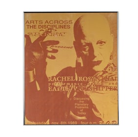 Rachel Rosenthal, Arts Across The Disciplines Poster