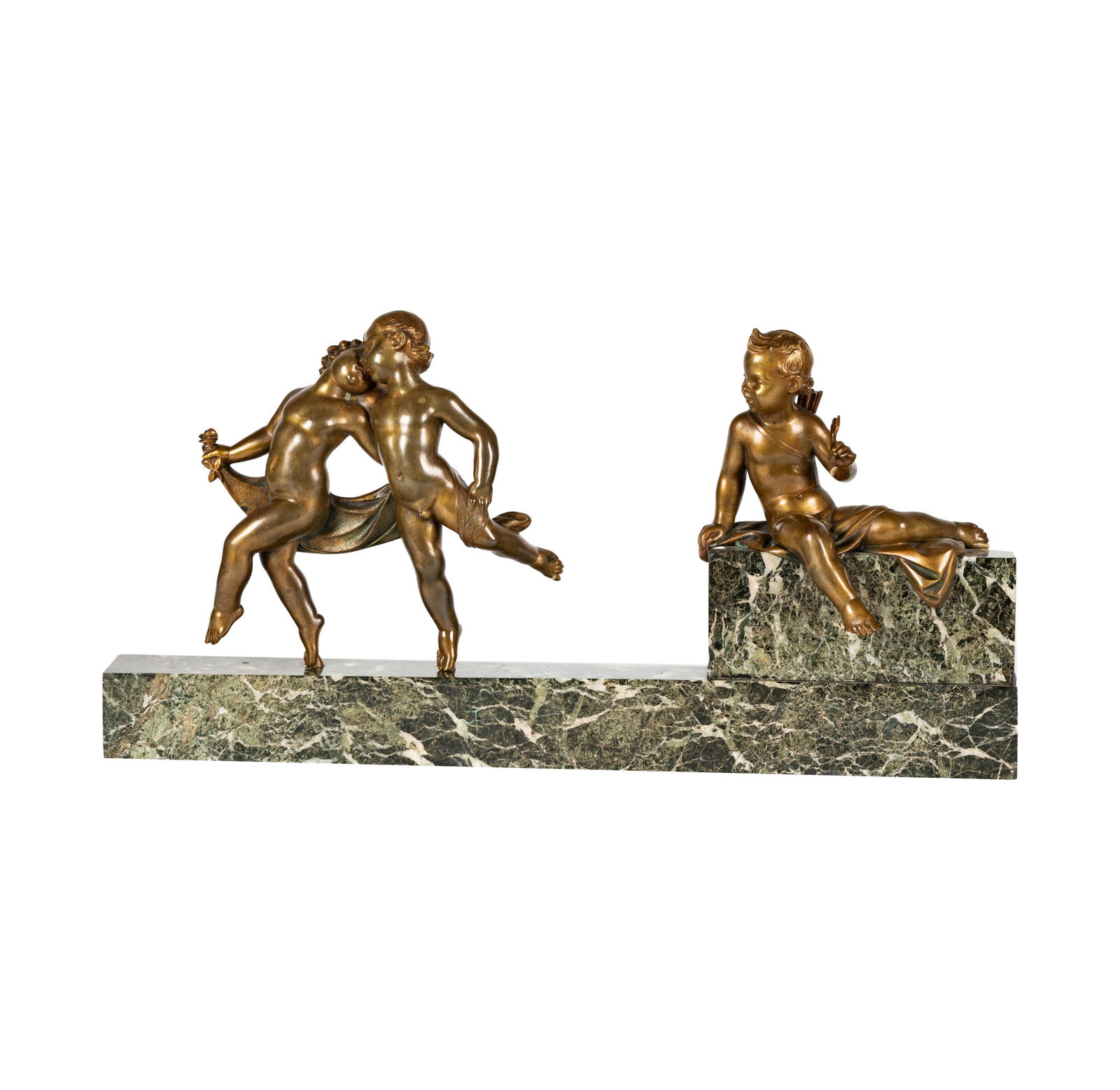 Larry Flynt: A French Bronze and Marble Figural Group (1 of 11)