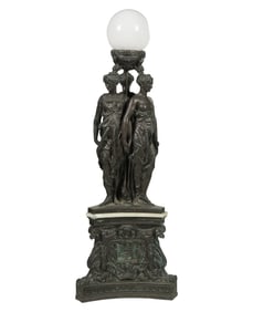 Larry Flynt: A French Bronze Figural Group of The Three Graces