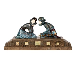 Larry Flynt: An Art Deco-Style FIgural Group, Tender Promises