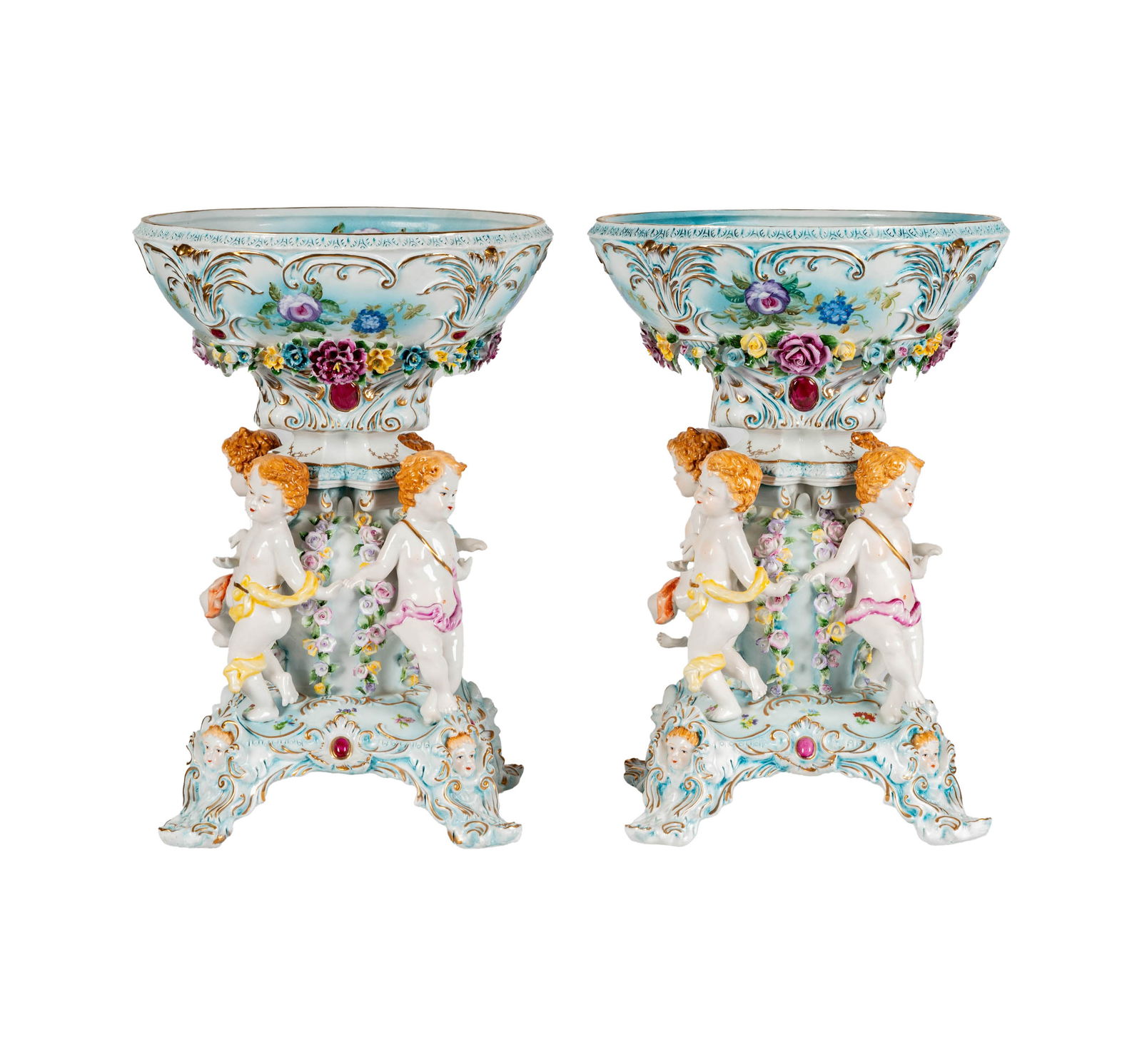 Larry Flynt: A Pair of Richard Klemm Dresden Porcelain Center Bowls (1 of 20)