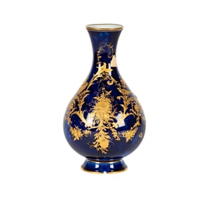 Larry Flynt: A Fine Sevres Cobalt and Gilt Porcelain Vase