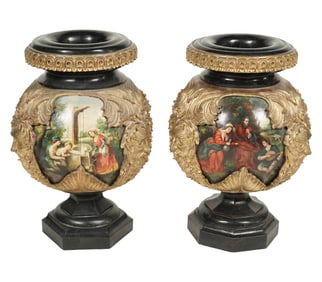 Larry Flynt: A Pair of Painted Urns