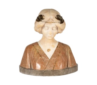 Larry Flynt: An Italian Carved Marble Bust of a Maiden