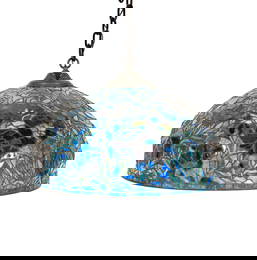 Larry Flynt: An American Bronze and Leaded Glass Chandelier