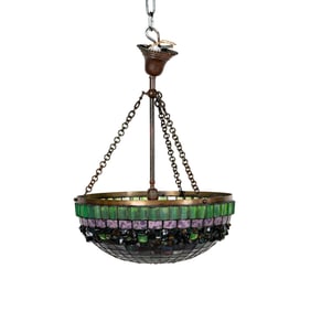 Larry Flynt: An American Bronze and Leaded Glass Chandelier